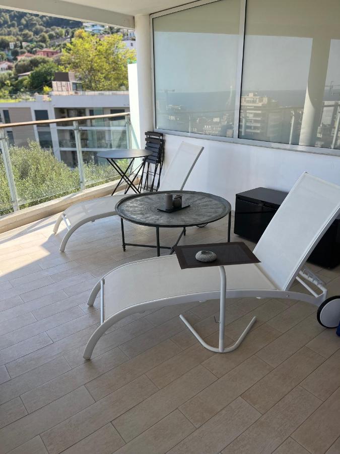 Grand 3 Pieces Avec Terrasse Vue Mer Tout Confort Beausoleil Exteriér fotografie